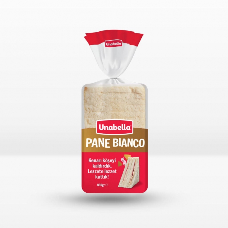 UNABELLA KENARSIZ TOST EKME(PANE BIANCO) 850 GR*6 AD