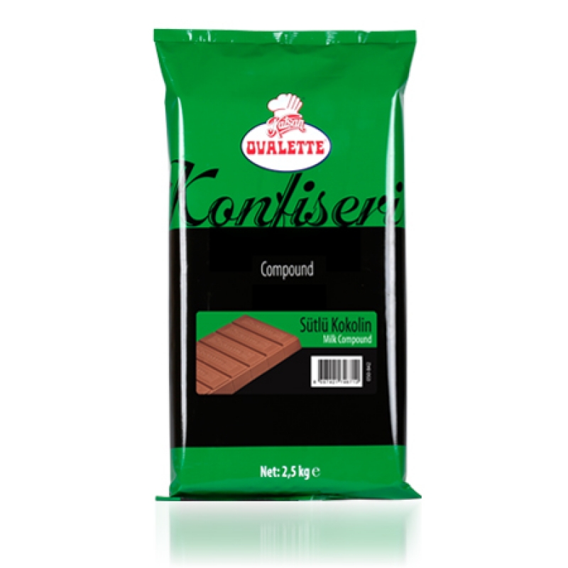 OVALETTE KONFİSERİ SÜTLÜ 2,5 KG*8 AD